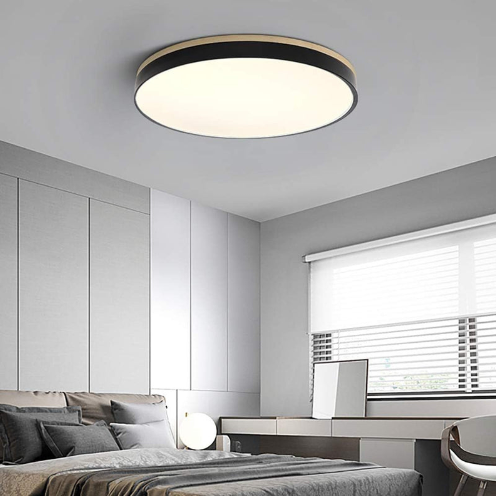 Flush Mount Ceiling Light Round Disc Design for Modern Interiors