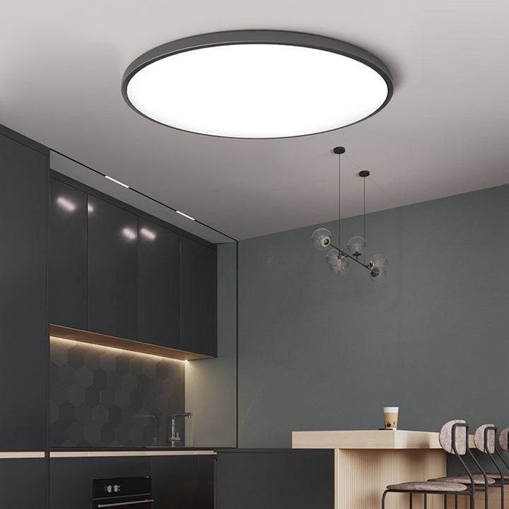 Sleek modern round LED ceiling lamp for elegant living room lighting