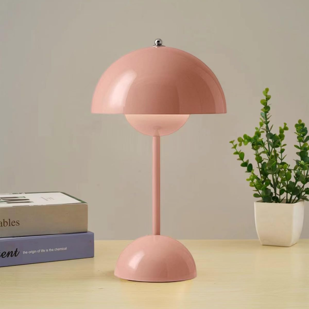 Bolora Portable Table Lamp with Semi-Circular Shade and Minimalist Design