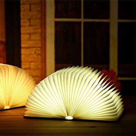 Enchanted Book Lamp Foldable LED Night Light with USB Rechargeable Battery