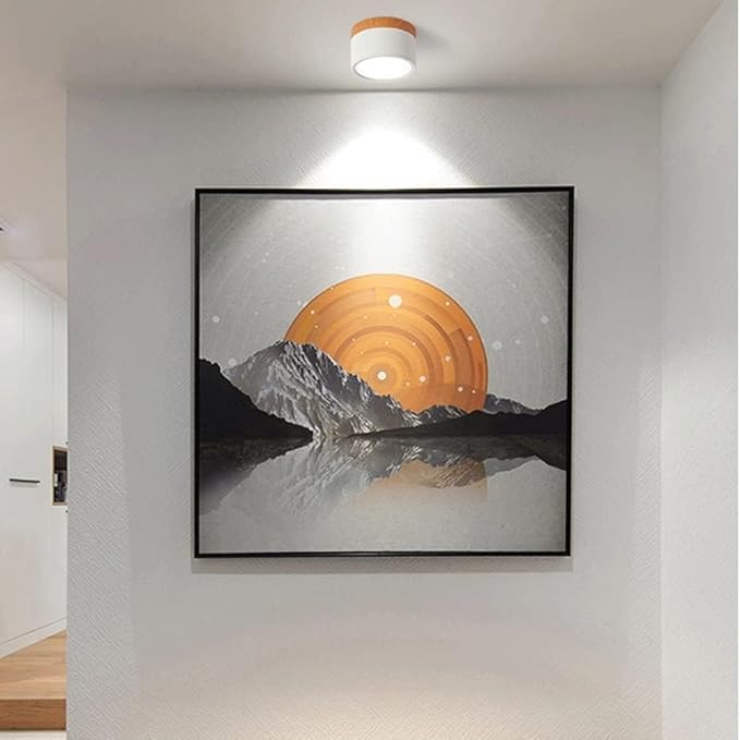 Minimalist Cylindrical LED Ceiling Light with Modern Dimmable Spotlight