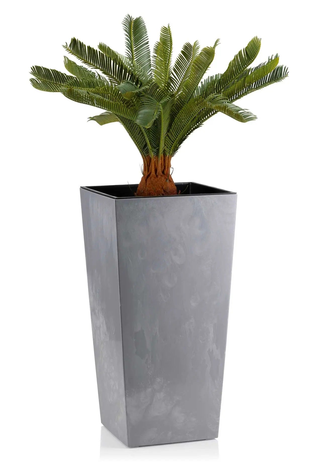 Tavero Set van 3 Hoge Plantenbakken in Betonlook