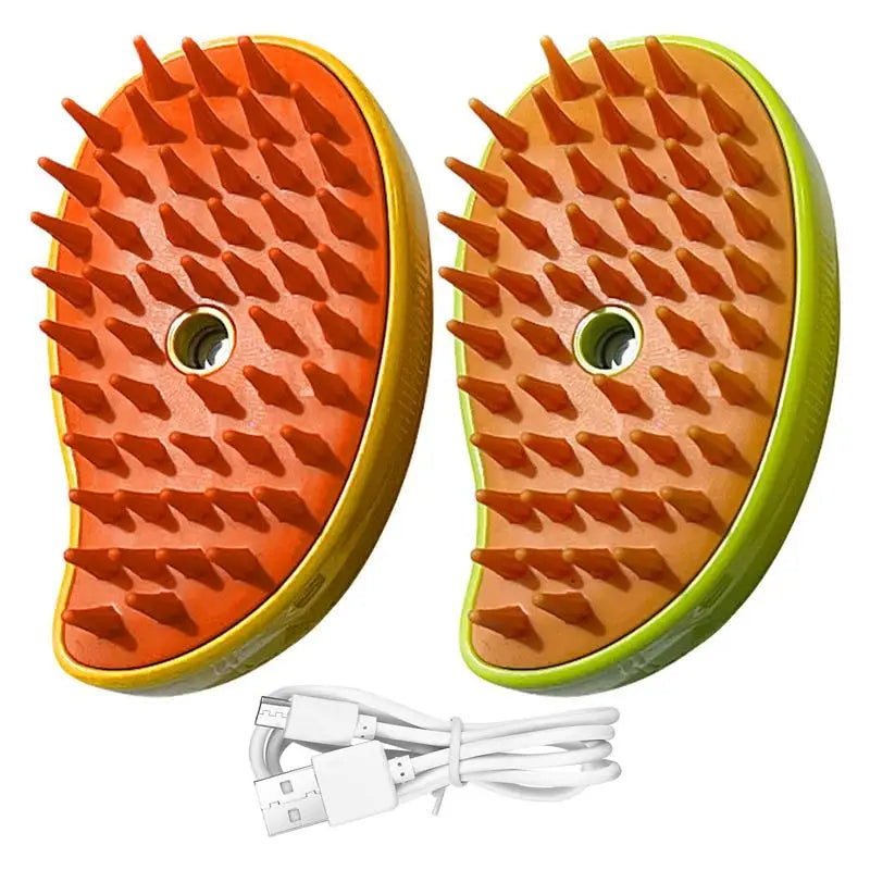 Pet Care Steam Brush Quick Fur Cleaning & Coat Shine Enhancer