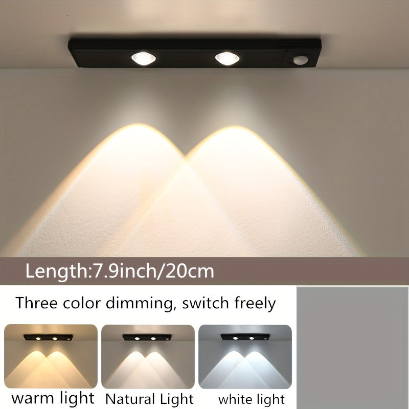 Modern LED Motion Sensor Light Wireless Rechargeable Cabinet Light with Motion Sensor