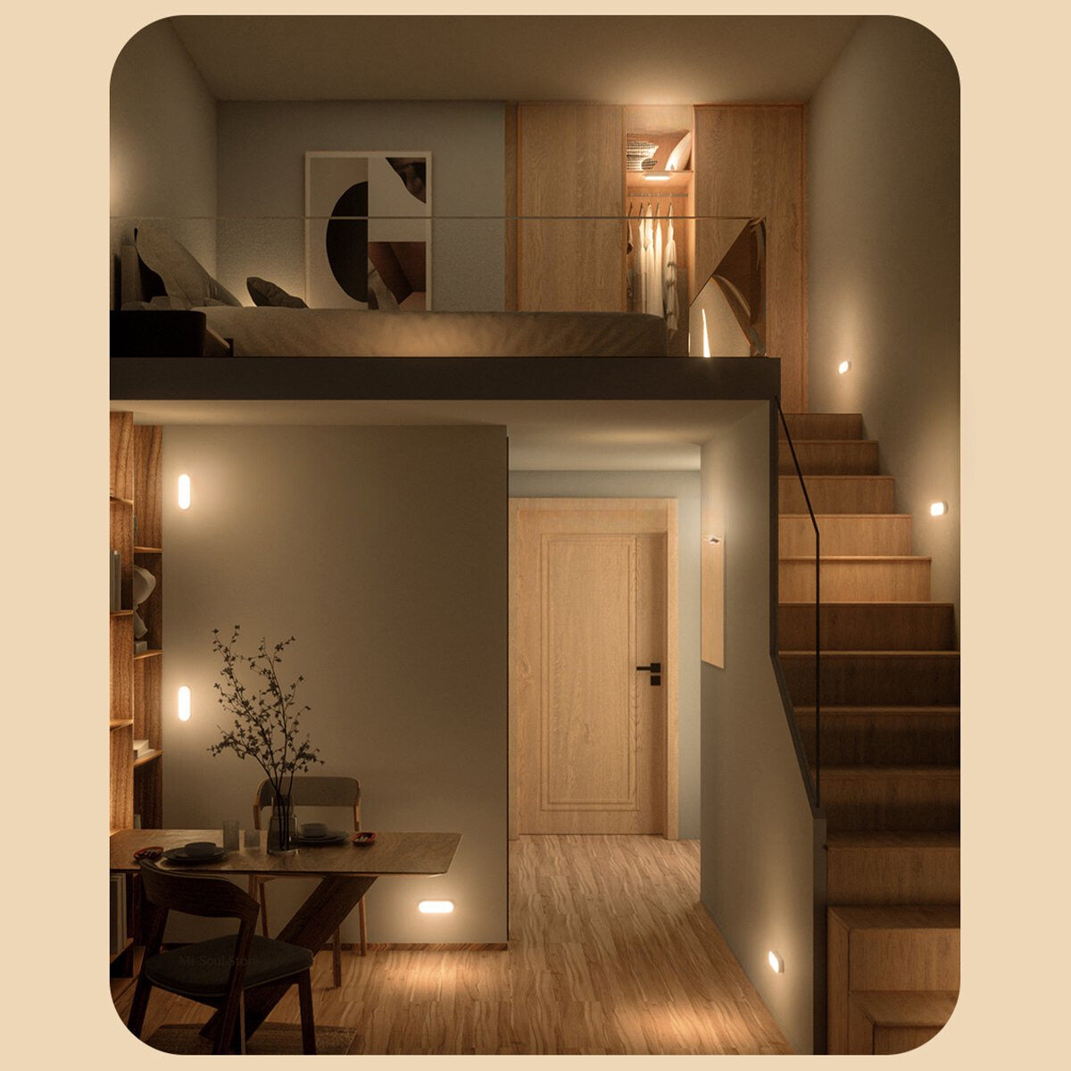 MoviGloed wireless motion sensor wall lamp