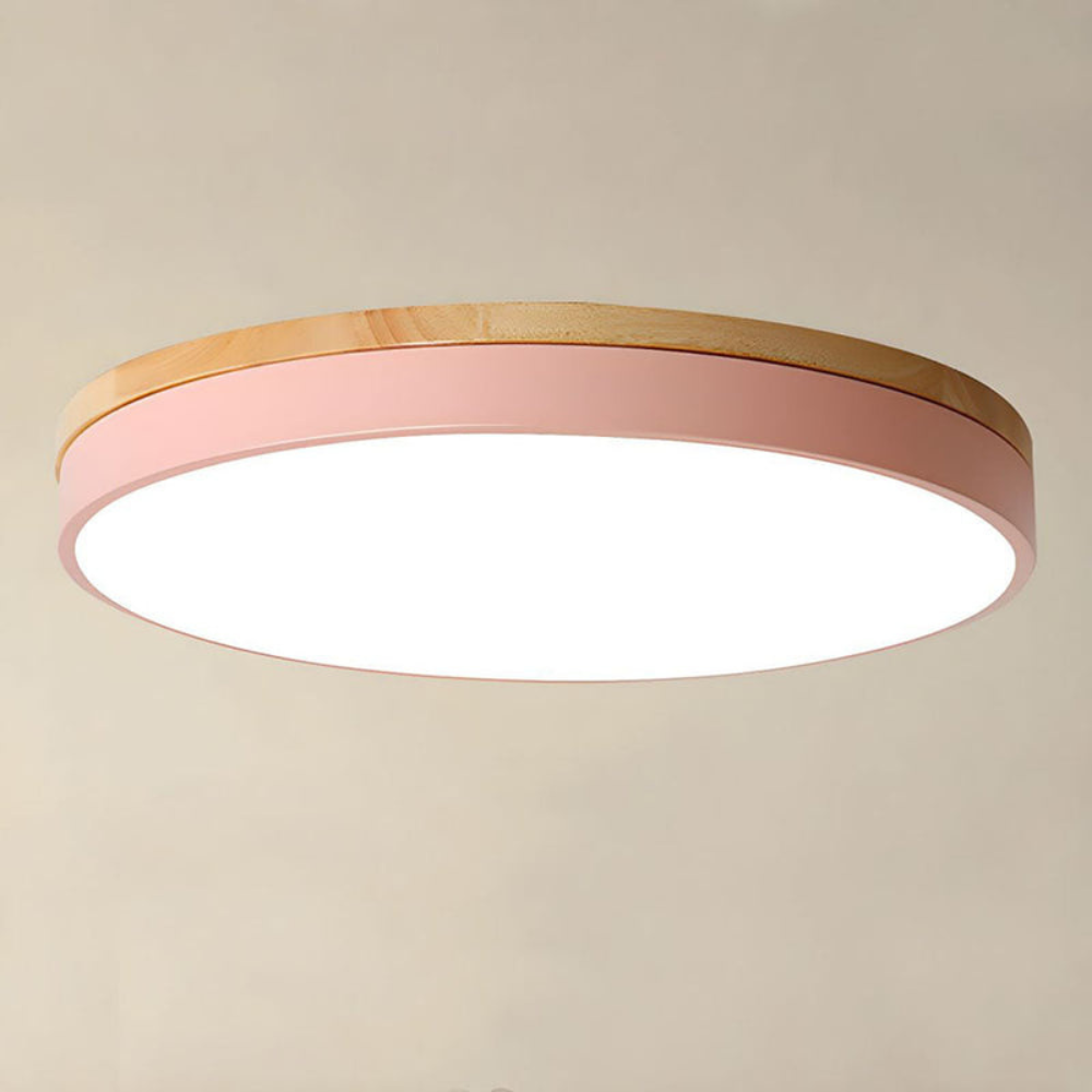 Flush Mount Ceiling Light Round Disc Design for Modern Interiors