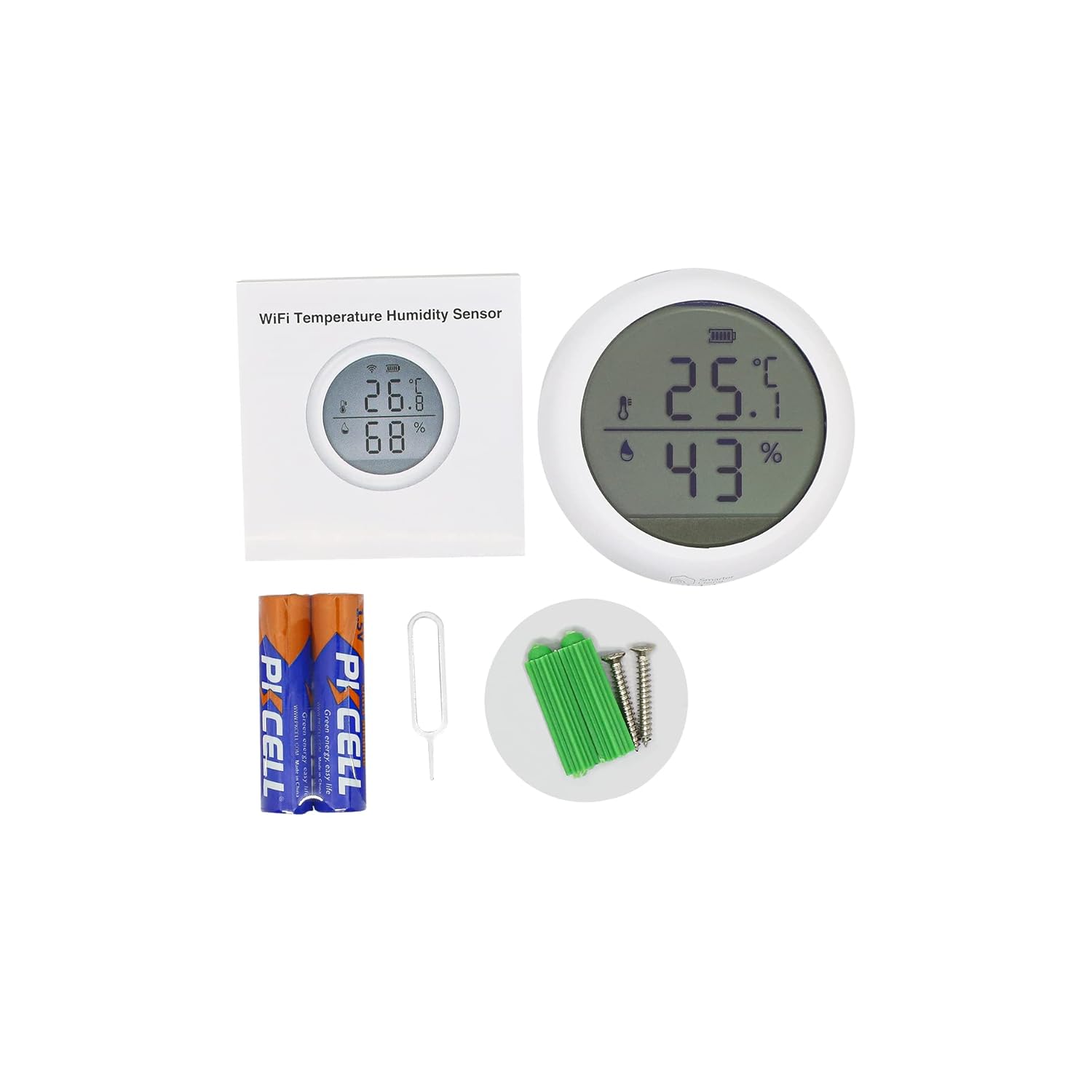 Smart temperature and humidity sensor with app control