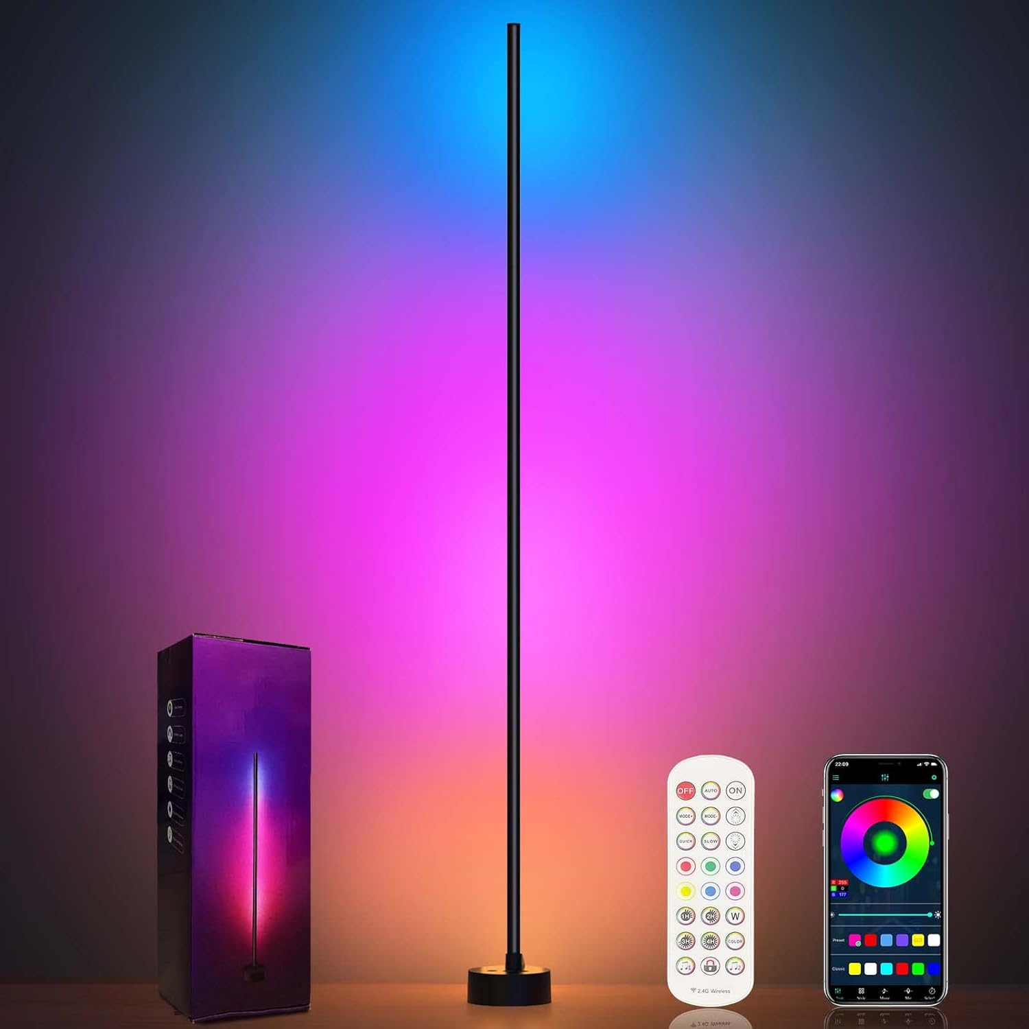 RGB Smart staande hoeklamp