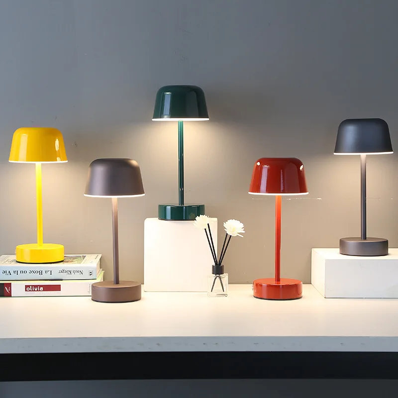 Pulse Flare Modern Wireless Rechargeable LED Table Lamp for Living Room