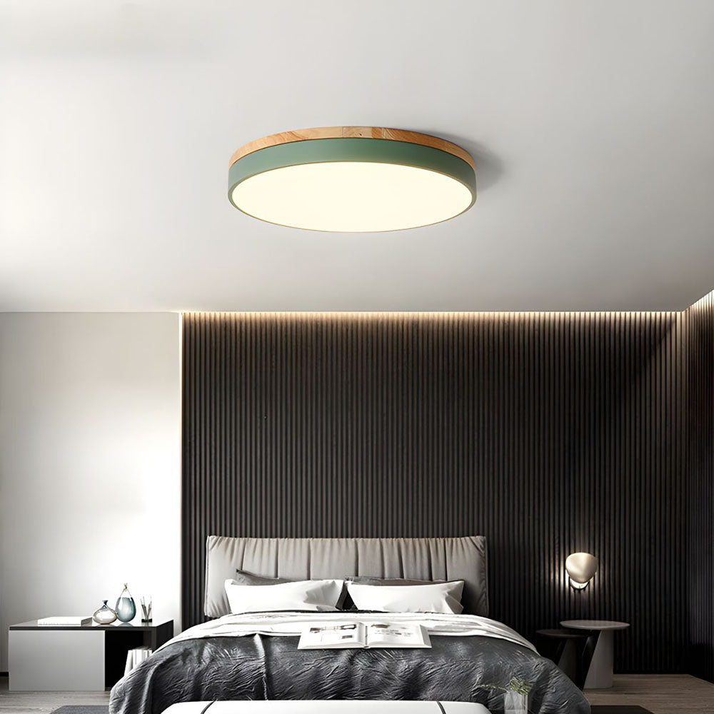 Flush Mount Ceiling Light Round Disc Design for Modern Interiors
