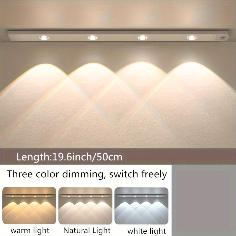 Modern LED Motion Sensor Light Wireless Rechargeable Cabinet Light with Motion Sensor