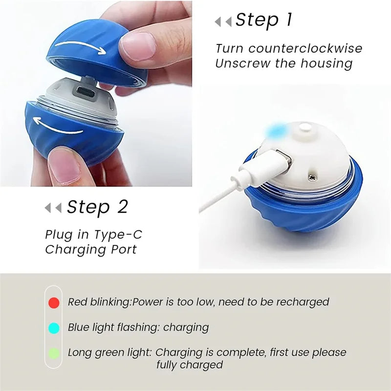 Smart Interactive Dog Ball Rechargeable Toy for Active & Happy Pets