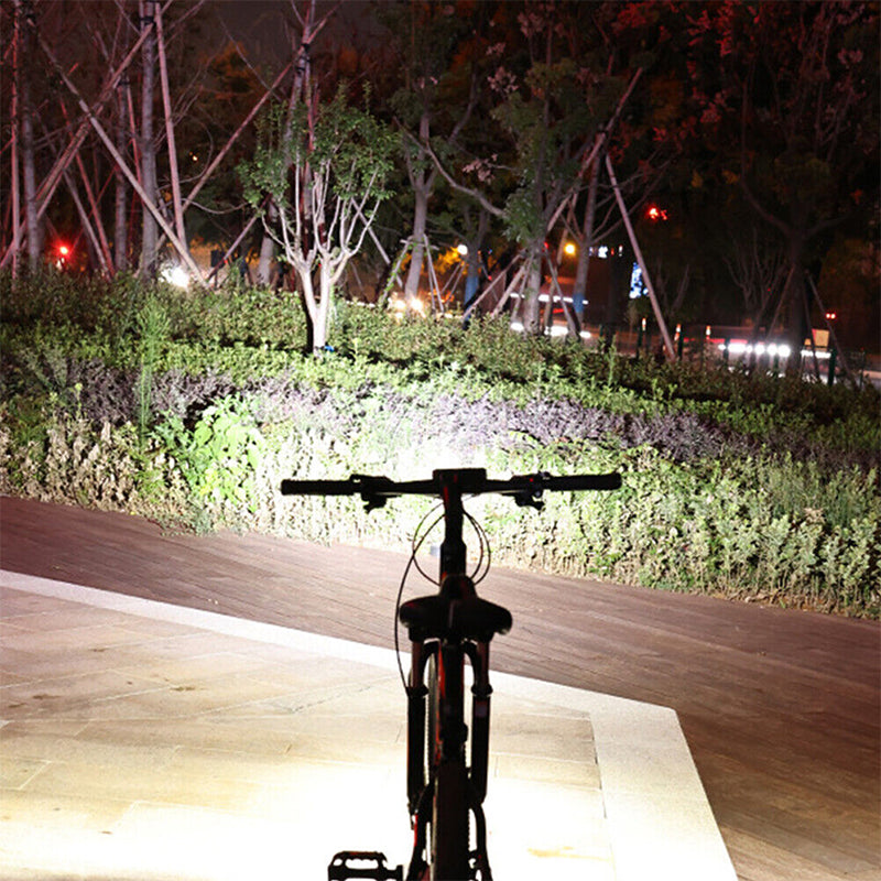 LED bike light with wide beam angle