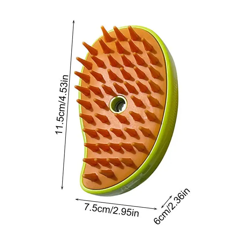 Pet Care Steam Brush Quick Fur Cleaning & Coat Shine Enhancer