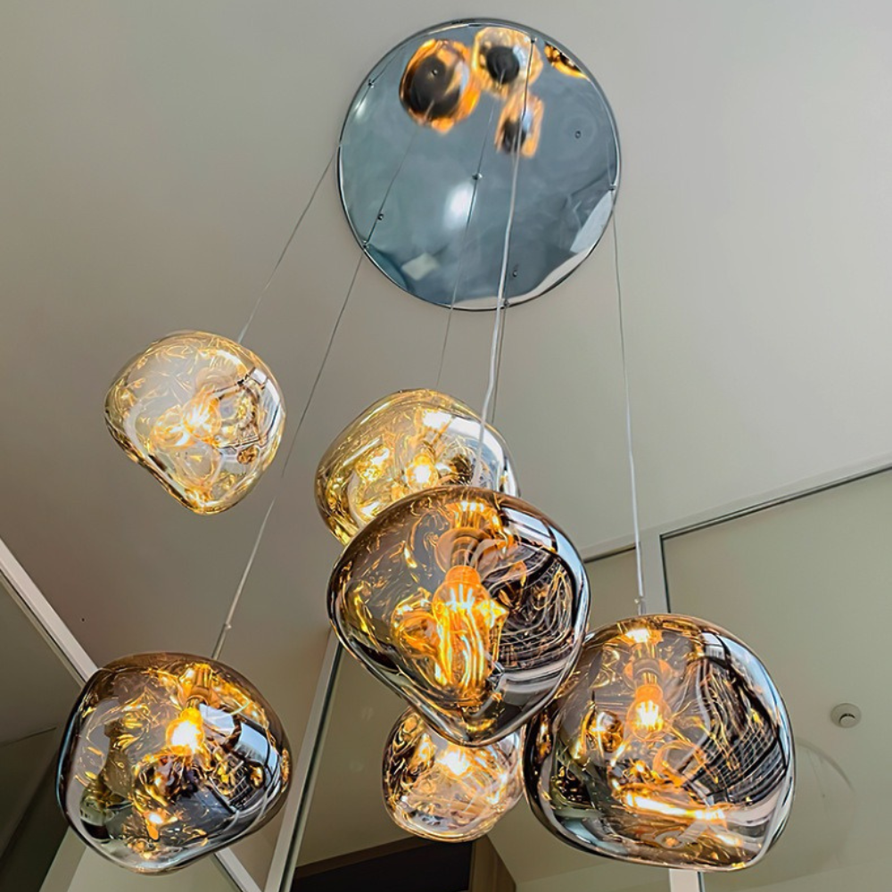 Fused Glass Effect Pendant Lava Lamp