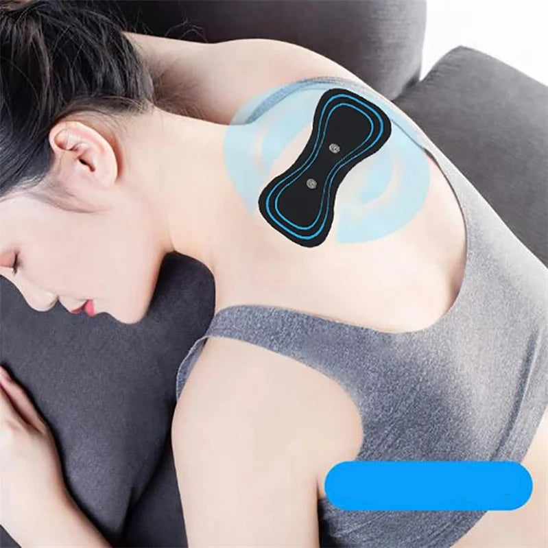 Wireless muscle stimulating massage device with microcurrent technology