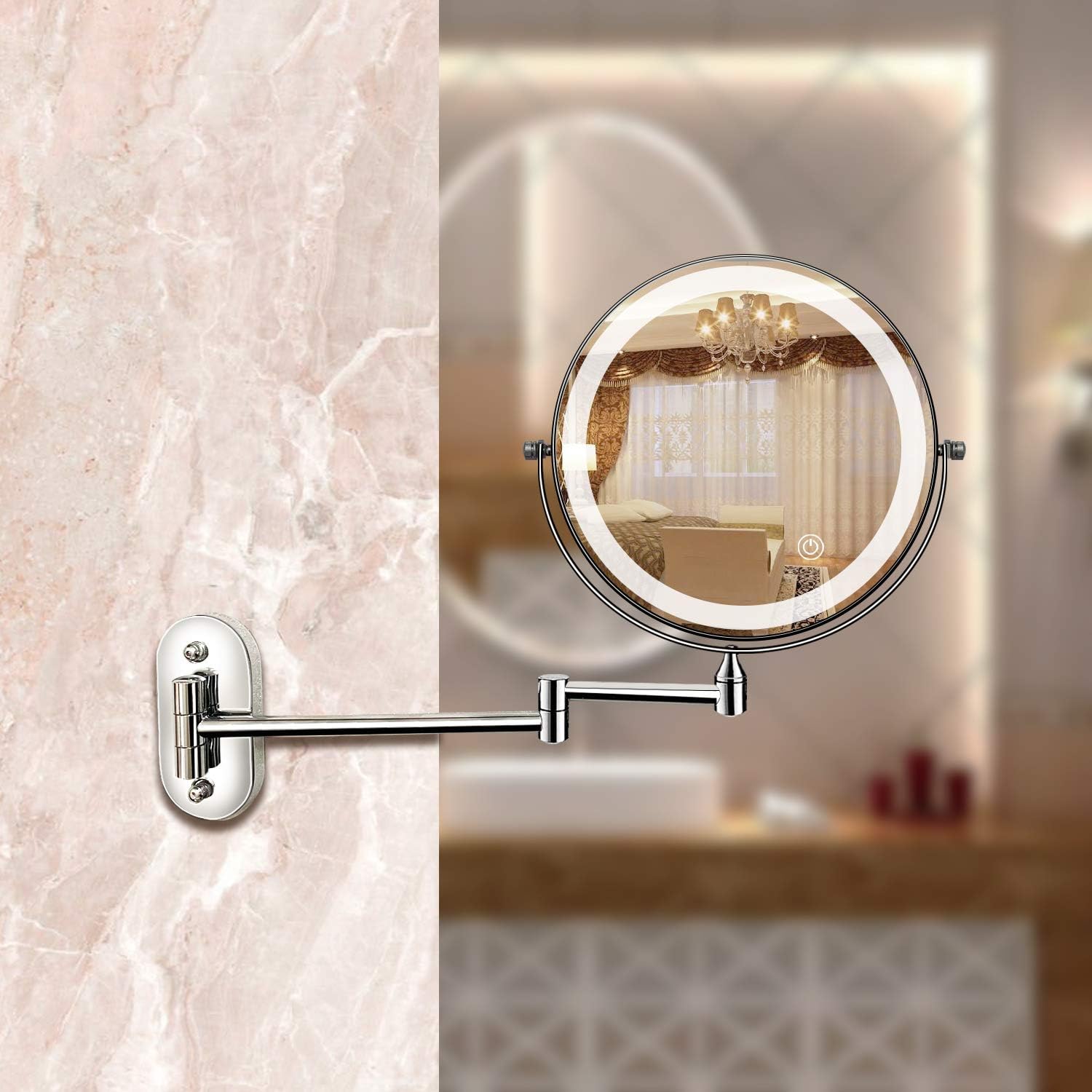 Rechargeable LED Makeup Mirror Illuminated Magnifying Mirror