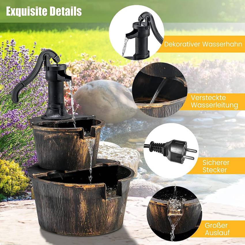 Fontein RusticFlow Tuinwaterval