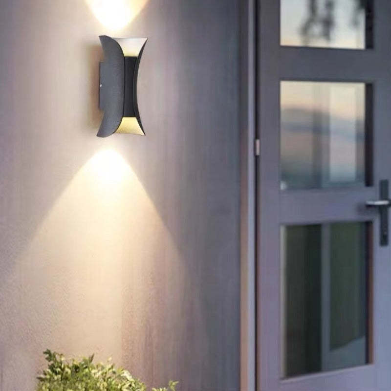 Outdoor LED Wall Light Weather-Resistant Modern Light for Garden & Corridor