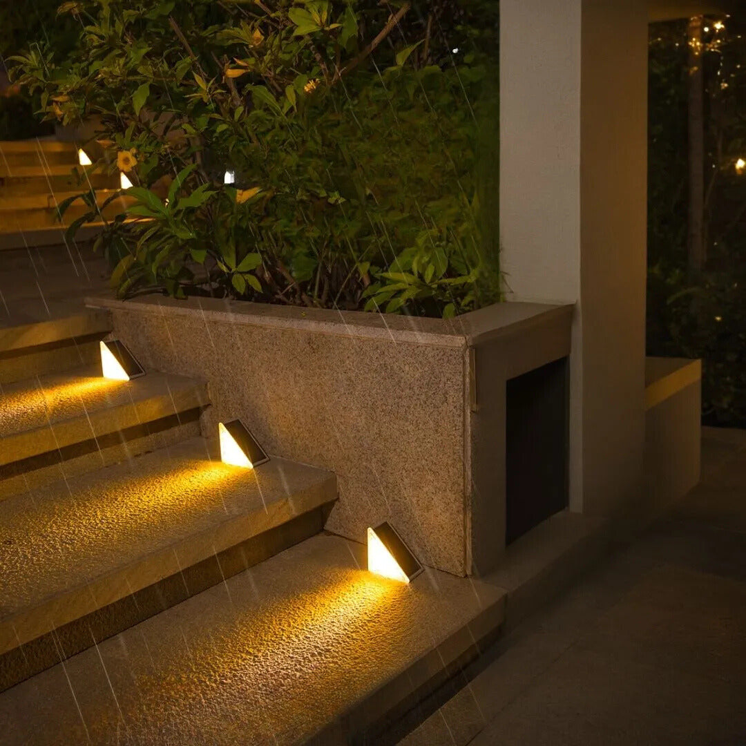 Solar Step Lights Waterproof Outdoor LED Stair Lighting