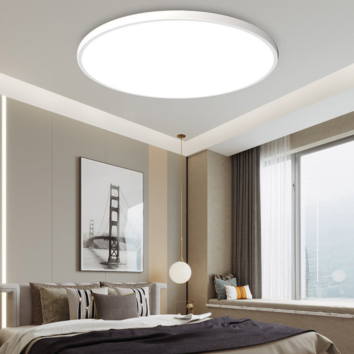 Sleek modern round LED ceiling lamp for elegant living room lighting