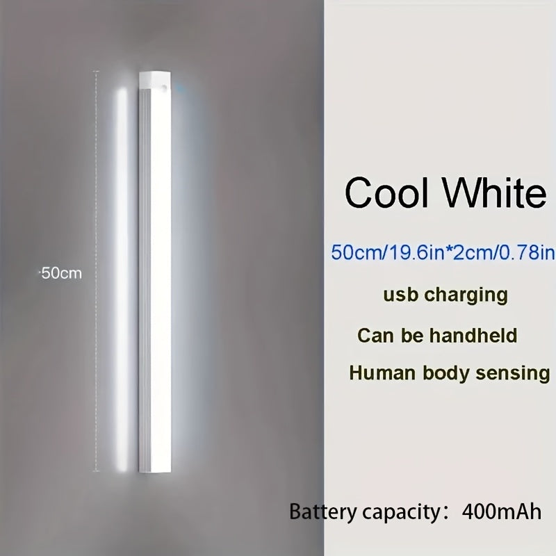 Wireless LED Motion Sensor Light Strip Rechargeable Cabinet Light with Motion Sensor