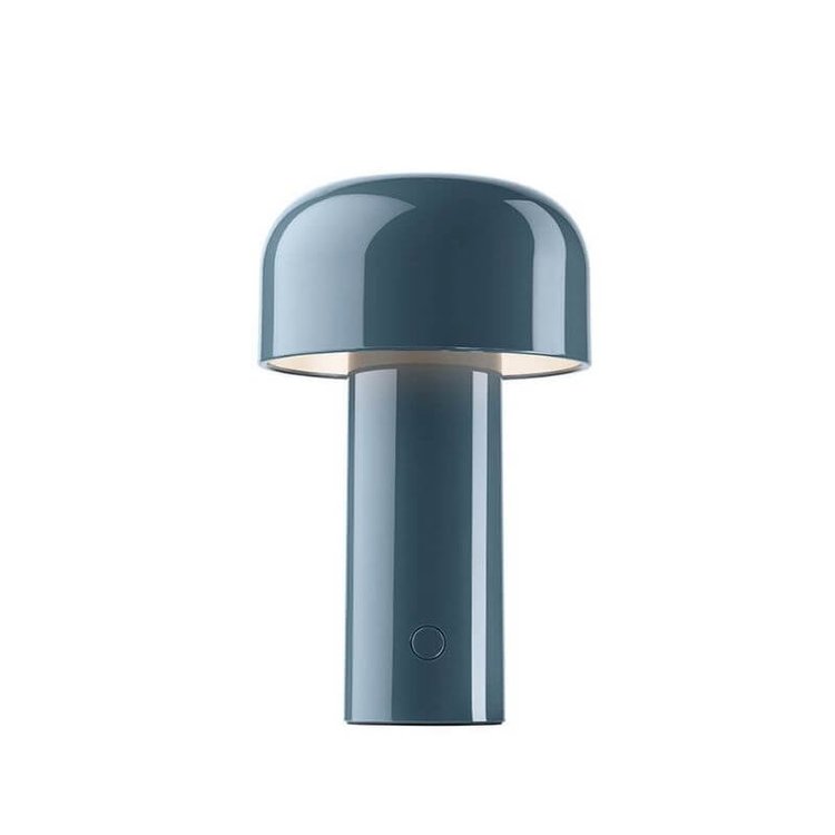 Wireless table lamp with modern mushroom design
