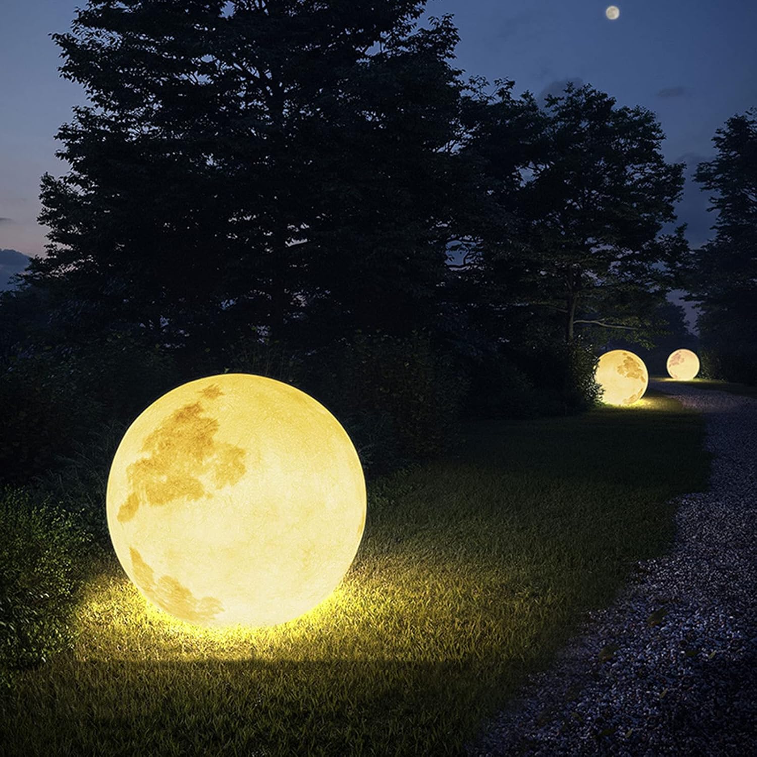 Lunara LED Tuinlamp in Maanvorm