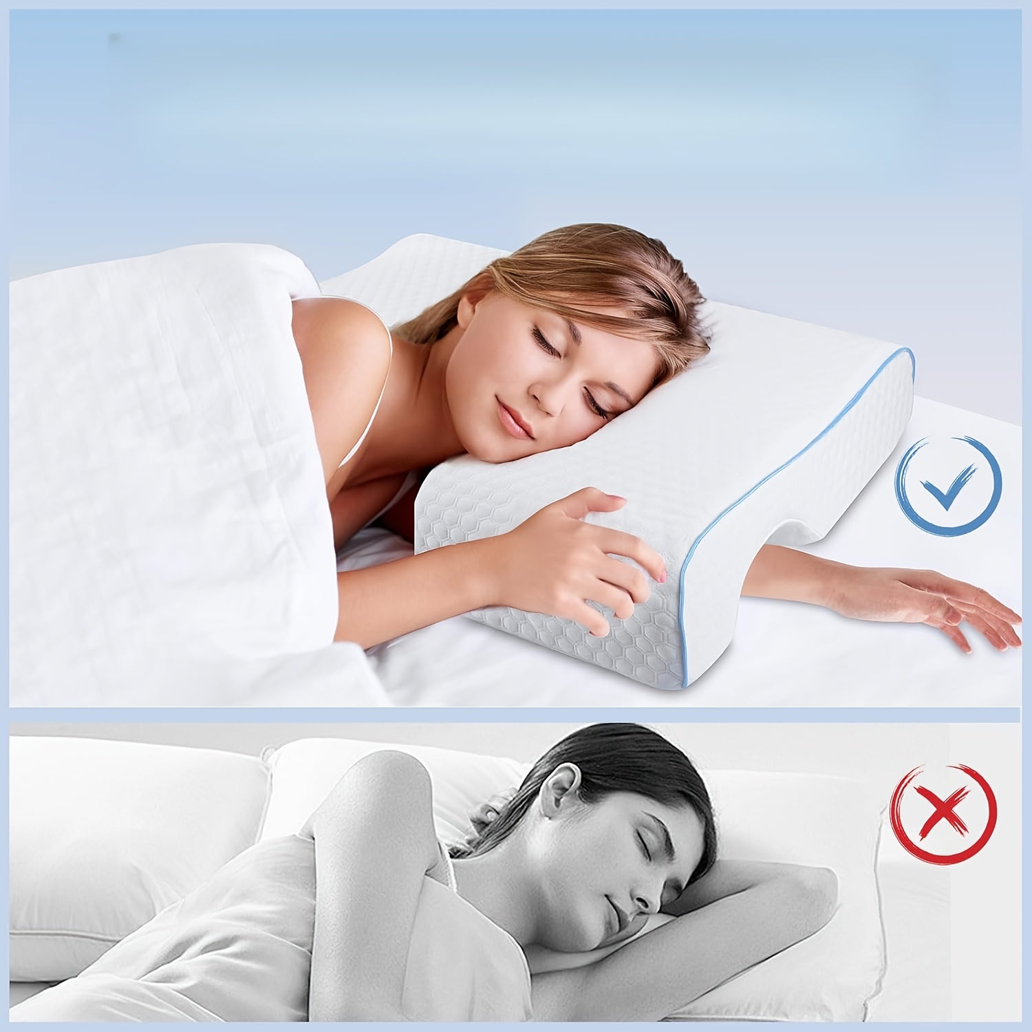 Comfort Side Sleeper Cushion – Soft Design for Neck, Shoulder & Back