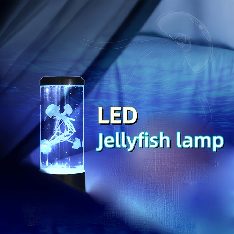 Colorful LED Lava Lamp in Jellyfish Effect USB Table Lamp