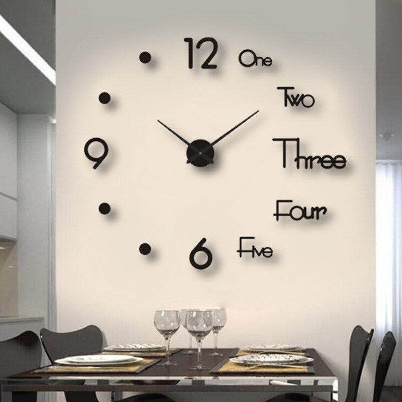Creative Design Wall Clock Stylish Quartz Home Décor