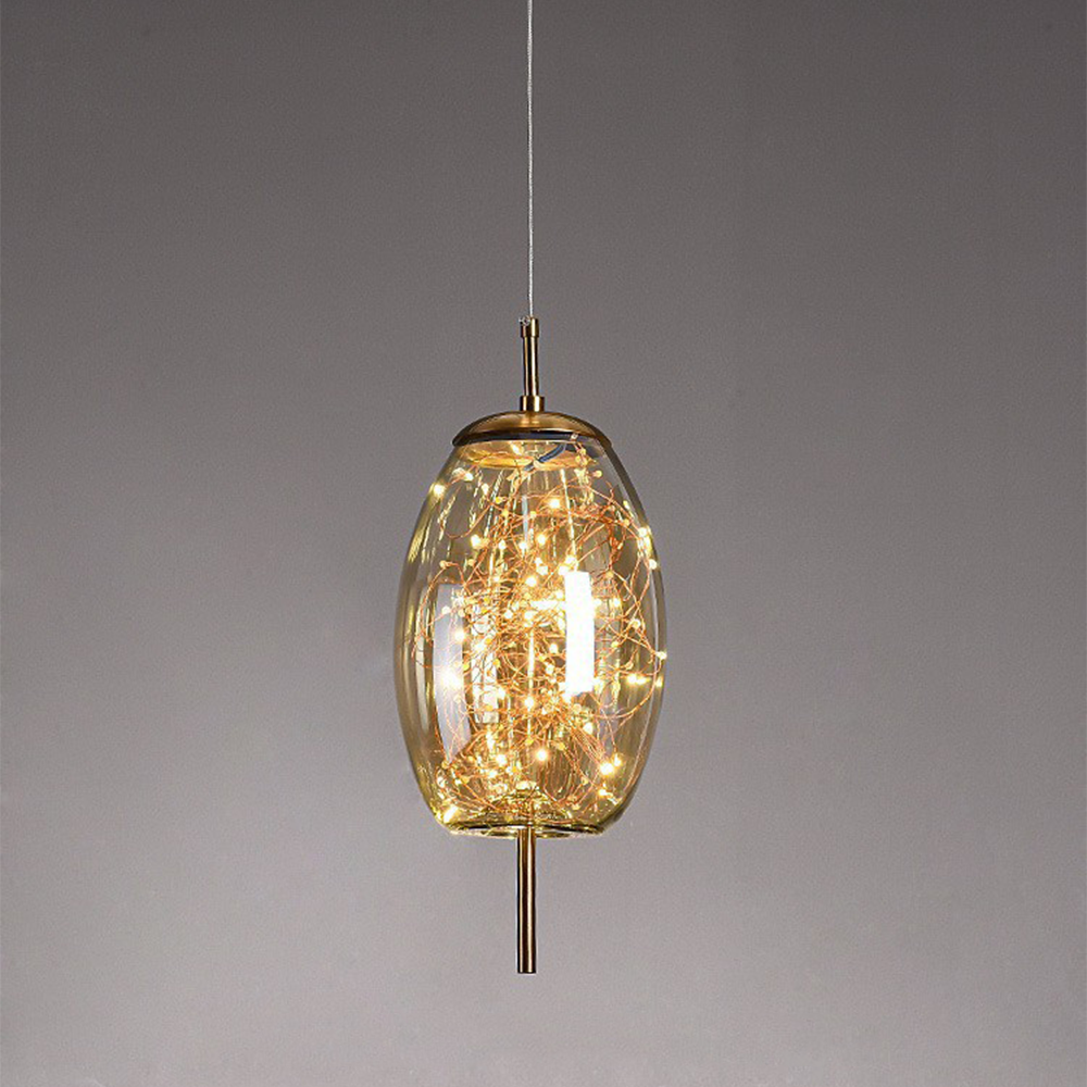 Pendant Light Glass Modern LED Ceiling Lamp