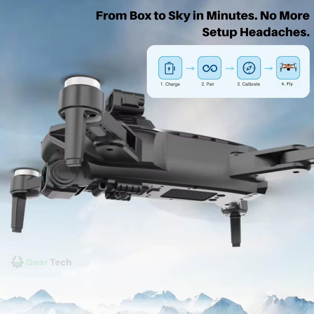 Aerial Camera Drone 8K Dual Lens, GPS Positioning, Stable Flight