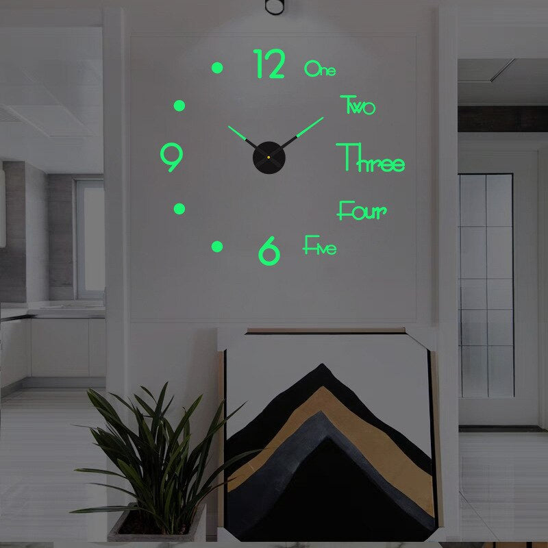 Creative Design Wall Clock Stylish Quartz Home Décor