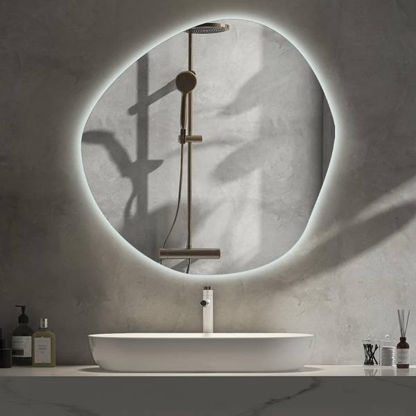 Asymmetrische LED-Wandspiegel