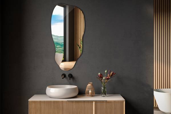 Decoratieve Druppelvormige Wandspiegel