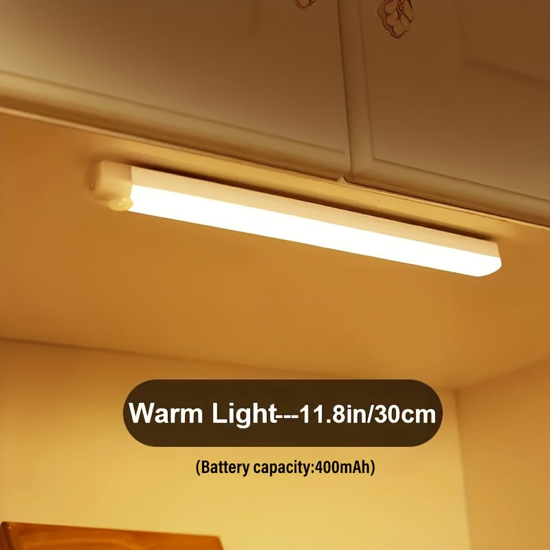 Wireless LED Motion Sensor Light Strip Rechargeable Cabinet Light with Motion Sensor