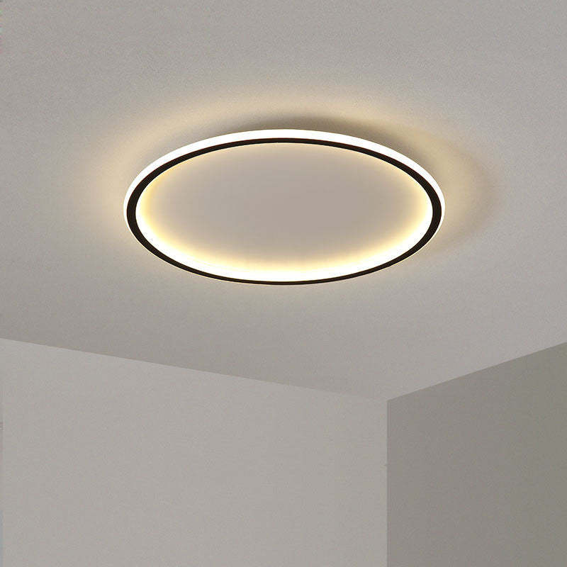 Modern LED Flush Mount Ceiling Light Round Design with Adjustable Brightness