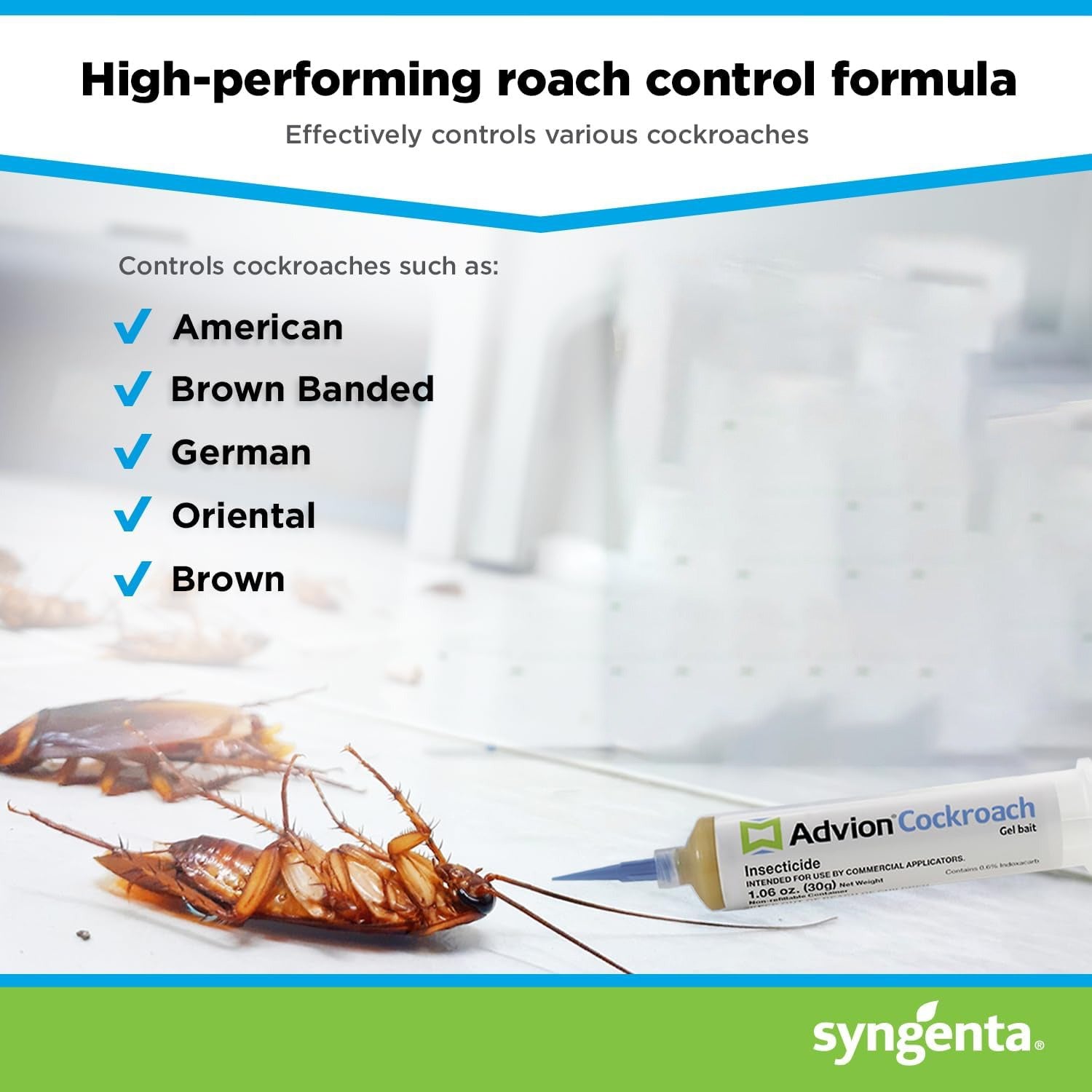 Cockroach Control Gel Bait Fast-Acting Non-Toxic Pest Solution