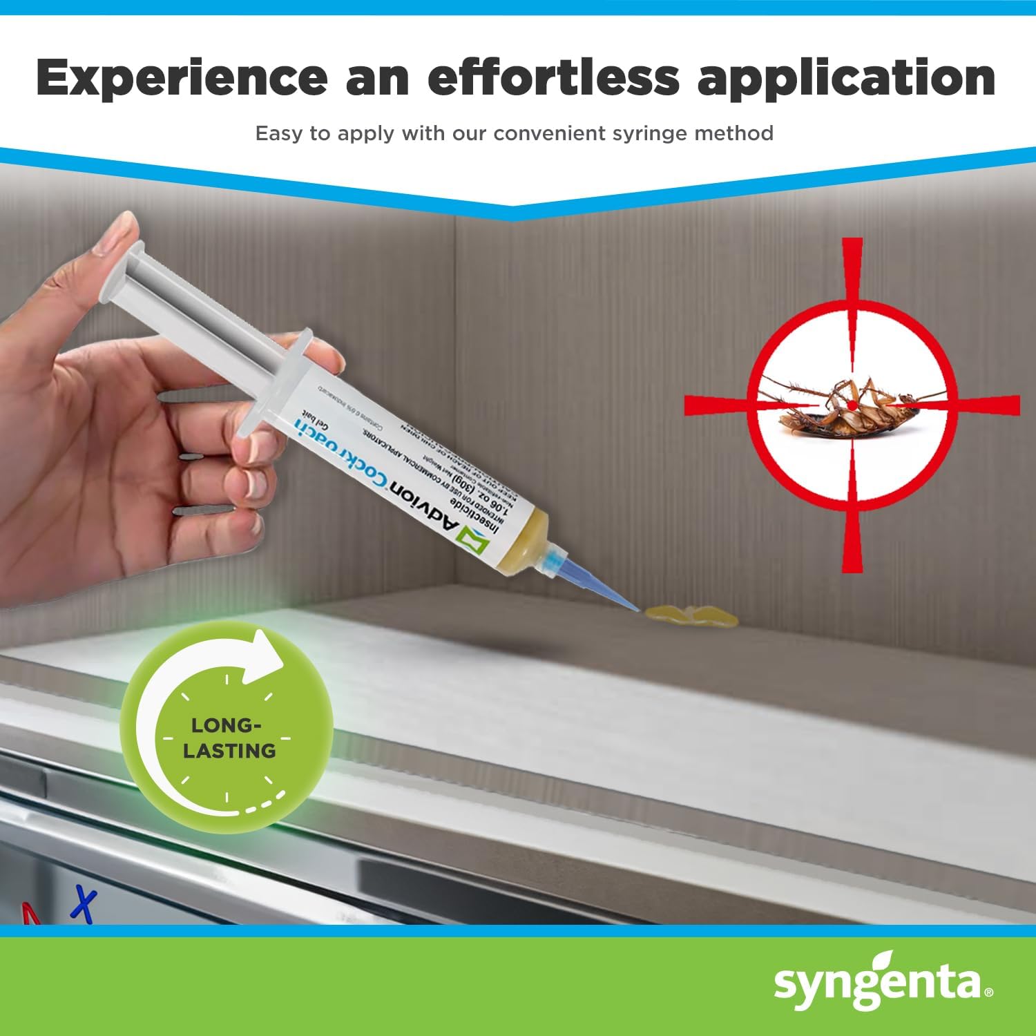 Cockroach Control Gel Bait Fast-Acting Non-Toxic Pest Solution