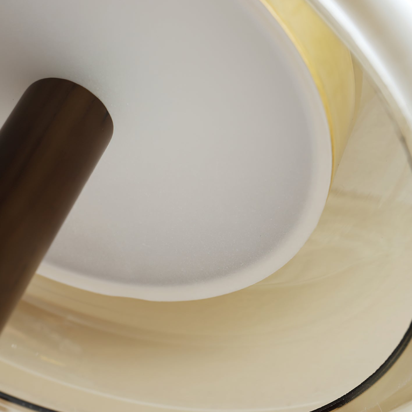 Brass & Wood Table Lamp LED with Warm & Cool Light Options