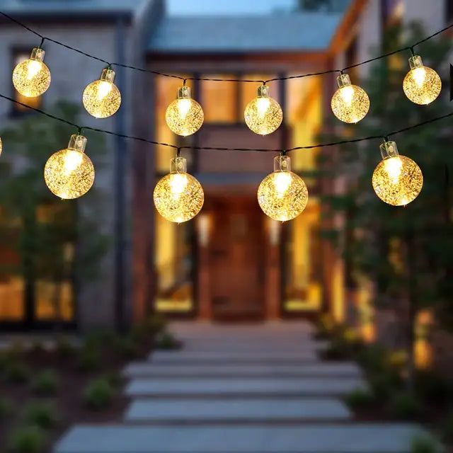 Weather-Resistant Solar LED Lights Outdoor String Illumination