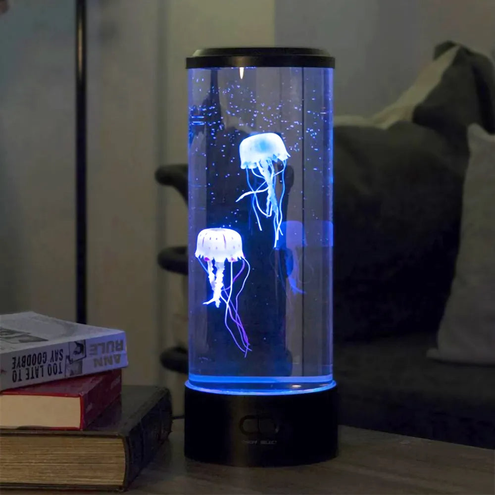 LED Jellyfish Aquarium Lamp Decorative Ambient Light for Home & Office