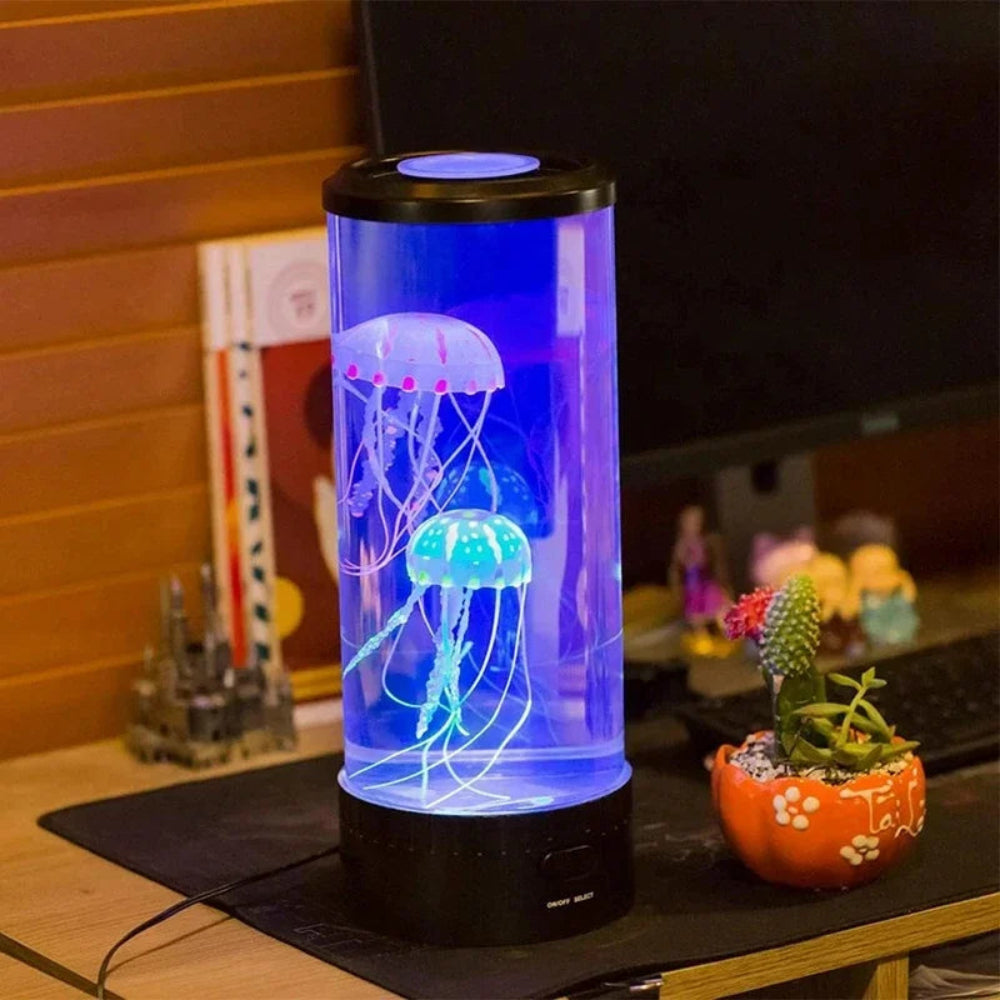 LED Jellyfish Aquarium Lamp Decorative Ambient Light for Home & Office