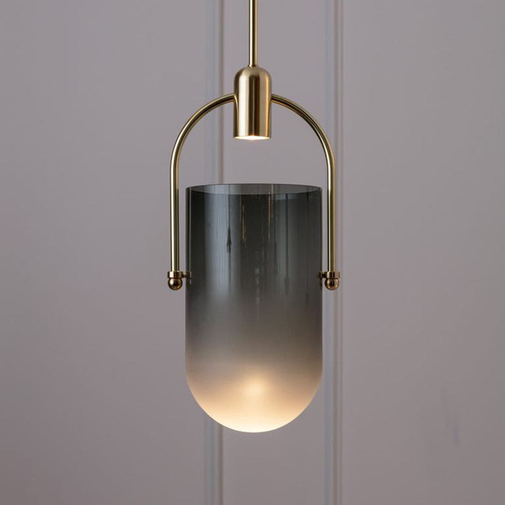 Modern Glass Pendant Light Frosted Dome LED Design