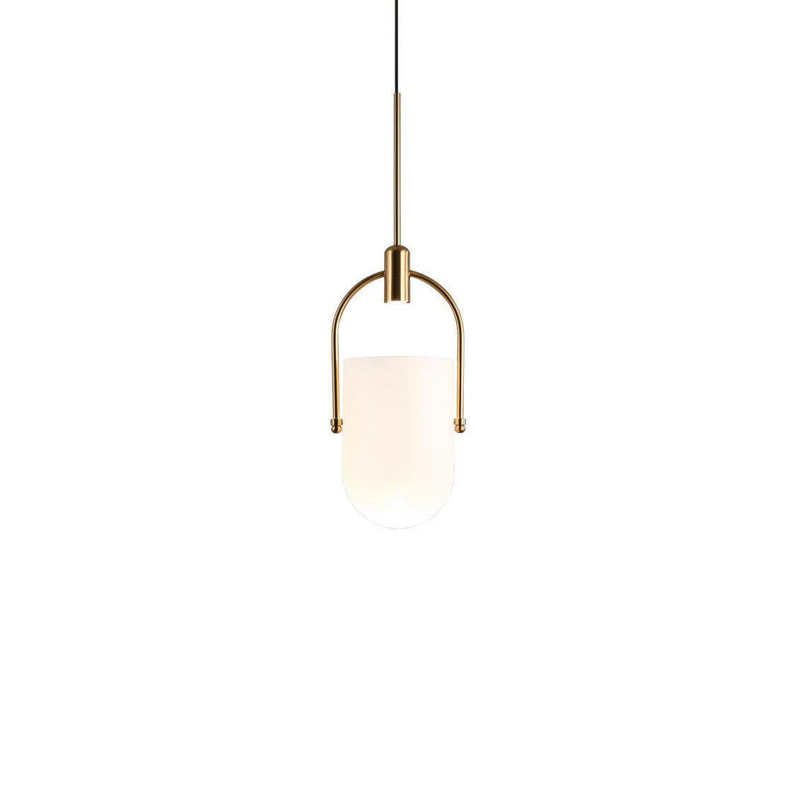 Modern Glass Pendant Light Frosted Dome LED Design