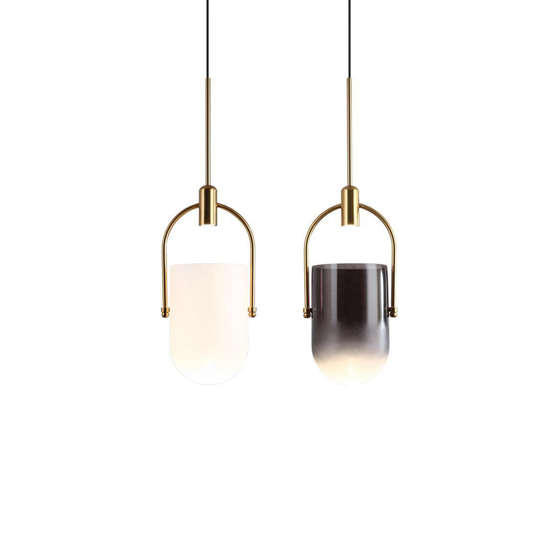 Modern Glass Pendant Light Frosted Dome LED Design