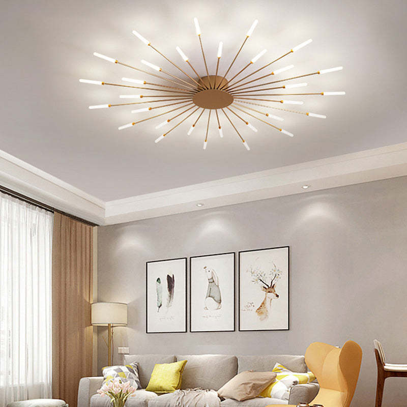 Fireworks-Inspired LED Ceiling Light for Living Room