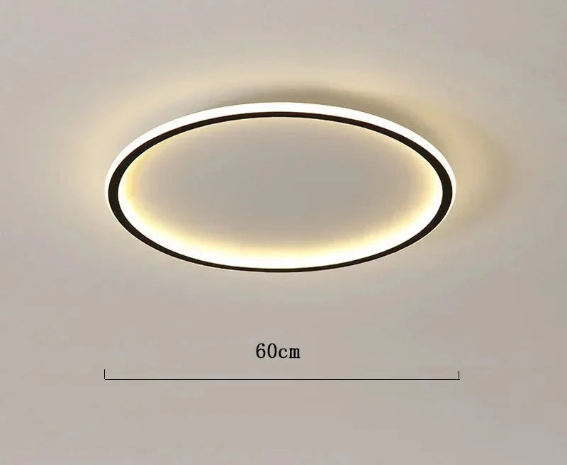 Living Room Minimalist Round Halo LED Ceiling Light
