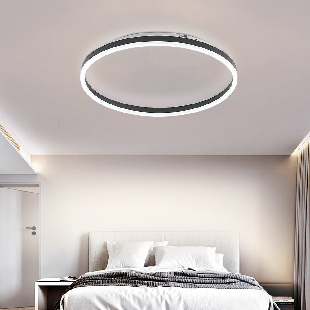 Round LED Flush Mount Ceiling Light for Living Room
